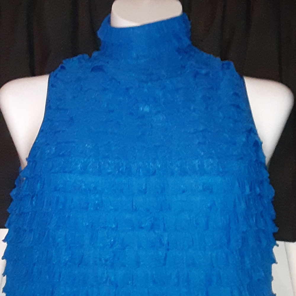 Royal blue sleeveless shirt